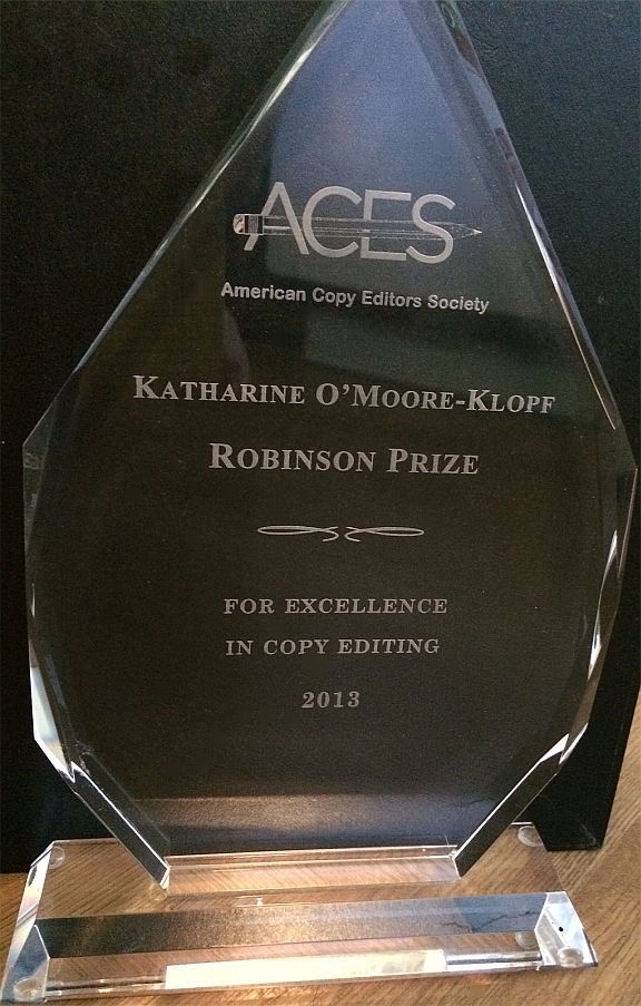 Winner of the 2013 Robinson Prize from ACES